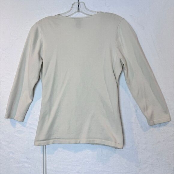 Ann Taylor Women's Cream Shirt size MP - Picture 5 of 8